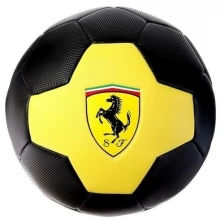 Мяч футбольный FERRARI р.5, PVC, цвет жёлтый/черный