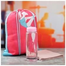 Набор Sport in my life: сумка на лямках, бутылка для воды