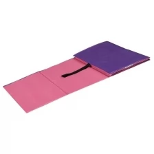 Коврик гимнастический детский 150 × 50 см, толщина 7 мм, цвет розовый/фиолетовый