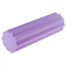 Роллер для йоги, массажный 45 х15 см, цвет фиолетовый