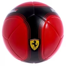 Ferrari Мяч футбольный FERRARI р.5, PVC, цвет красный/чёрный