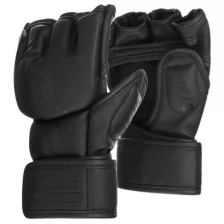 Перчатки для ММА BoyBo Stain, флекс, цвет чёрный, размер M