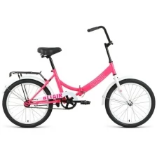 Велосипед ALTAIR CITY 20 (20" 1 ск. рост. 14") 2022, розовый/белый, RBK22AL20005