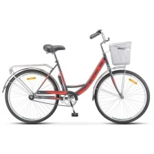 Велосипед 26" Stels Navigator-245, Z010, цвет серый/красный, размер рамы 19"