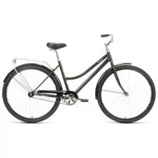 Велосипед FORWARD TALICA 28 1.0 (28" 1 ск. рост. 19") 2022, черный/белый, RBK22FW28002