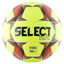 Футбольный мяч Select Brillant Super TB FIFA 810316 белый/красный 5