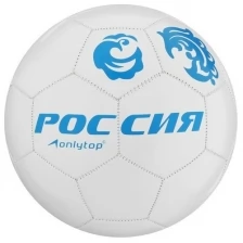 ONLYTOP Мяч футбольный ONLYTOP «Россия», ПВХ, машинная сшивка, 32 панели, размер 5, 280 г