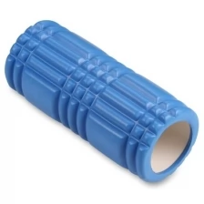 Ролик массажный для йоги IN233 INDIGO PVC Синий 33*14 см