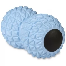 Мячик массажный двойной для йоги INDIGO IN269 Черный 18*10 см