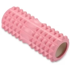 Ролик массажный для йоги INDIGO PVC IN267 Розовый 33*14 см
