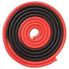 Скакалка для художественной гимнастики утяжеленная двухцветная INDIGO 165 г IN166 Красно-черный 3 м