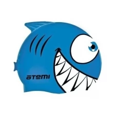 Шапочка для плавания атеми, силикон Atemi (дет.), рыбка-, голубая, Fc205