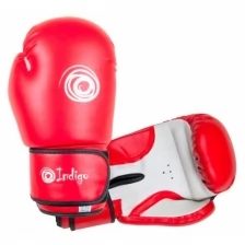 PS-799 Перчатки боксёрские INDIGO PVC Красный 8 унций