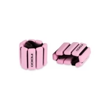 Утяжелители непромокаемые для ног и рук ACTIVE силикон, Розовый, 2x0,45кг