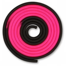 Скакалка для художественной гимнастики утяжеленная двухцветная INDIGO 165 г IN165 Розово-черный 3 м
