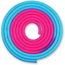 Скакалка для художественной гимнастики утяжеленная двухцветная INDIGO 165 г IN039 Голубо-розовый 3 м