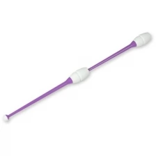 Булавы для художественной гимнастики вставляющиеся INDIGO (пластик,каучук) IN018 Фиолетово-белый 41 см