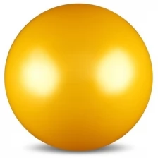 Мяч для художественной гимнастики силикон Металлик 300 г AB2803 Желтый 15 см
