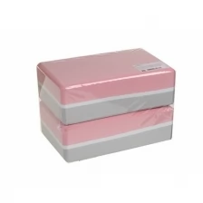 Блок для йоги ZDK 7.5cm 2шт Pink-Grey-White
