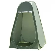 Высокая палатка туристическая душ-туалет без дна Lanyu 1623C 120см*120см*185см / походная тент-кабина для туалета, переодевания / Походный душ