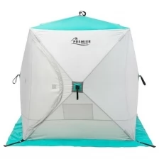 PREMIER fishing Палатка зимняя PREMIER куб, 1,5 × 1,5 м, цвет biruza/gray