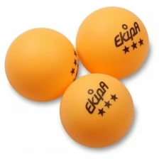 Шарики для настольного тенниса EP05 EKIPA 3 звезды 3шт Желтый 40мм