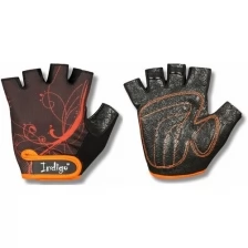 Перчатки для фитнеса женские INDIGO сетка,эластан,и/замша SB-16-1743 Черно-оранжевый XS