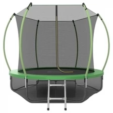 Батут с внутренней сеткой и лестницей EVO JUMP Internal 8ft (Green) + нижняя сеть