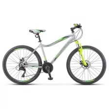 Велосипед Stels Miss-5000 MD V020 Серебристый/Салатовый (LU096322) рама 18"