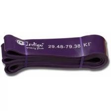 Эспандер латексная петля сопротивления Кроссфит INDIGO 601 HKRBB Фиолетовый 208*6,4см
