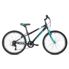 Велосипед 24" Foxx Mango, цвет черный, размер 14"
