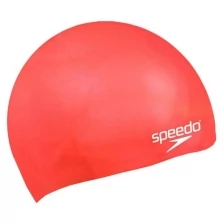 Шапочка для плавания детская SPEEDO MOULDED SILICONE CAP JU RED красный р,OS