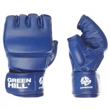 MMF-0026a Перчатки для боевого самбо Лицензия FIAS синие - Green Hill - Синий - M
