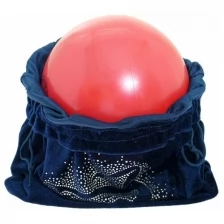 Grace Dance Чехол для мяча «Гимнастка», цвет тёмно-синий, 35 × 36 см