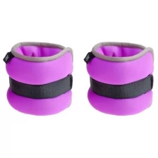 ONLITOP Утяжелитель неопреновый 1 кг (вес пары 2 кг), цвет фиолетовый