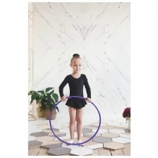 Grace Dance Обруч профессиональный для художественной гимнастики, дуга 18 мм, d=75 см, цвет фиолетовый