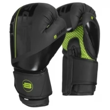 Перчатки боксёрские BoyBo B-Series, флекс, цвет чёрный/зелёный, 10 унций 5404557 .