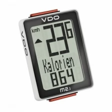 Велокомпьютер VDO M2.1 9 функций, 3-строчный дисплей, черно-белый