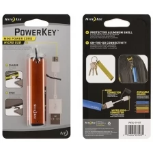 Кабель-брелок NiteIze PowerKey Mini Power Cord MicroUSB-USB оранжевый