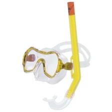 Набор для плавания SALVAS Haiti Set, арт.EA530C1TGSTB, р. Medium, желтый в сетч. сумке