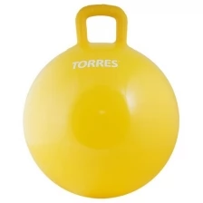 TORRES Мяч-попрыгун , AL121545 с ручкой, диам. 45 см, эласт. ПВХ, с насосом, желтый