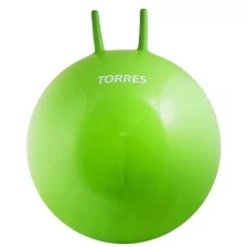 TORRES Мяч-попрыгун , AL121465, с ручками, диам. 65 см, эласт. ПВХ, с насосом, зеленый