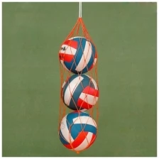 Сетка на 10-12 мячей MADE IN RUSSIA , арт.FS-№10, 2 мм ПП, ячейка 10см, различные цвета