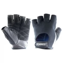 Перчатки для занятий спортом TORRES , PL6047XL, р.XL, нейлон, нат.замша и кожа подбивка 3 мм, черные