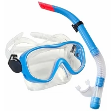 Набор для плавания маска+трубка E33109-1 ПВХ, синий