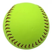 Мяч для софта-бейсбола E33513 деликатный 12 (неоновый)