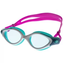 Очки для плавания SPEEDO Futura Biofuse Flexiseal, 8-11314B978, голубые линзы, белая оправа
