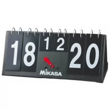Счетчик для волейбола MIKASA AC-HC100, картон в ПВХ, на липучках, черный (37 см х 16,5 см)