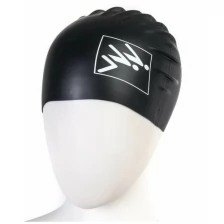 Шапочка для плавания FASHY Silicone Cap Jumper-logo, 3015-12, силикон, детская, черный