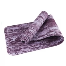 Коврик для йоги ТПЕ 183х61х0,6 см TPEM6-102 (фиолетовый гранит) (B34521)
